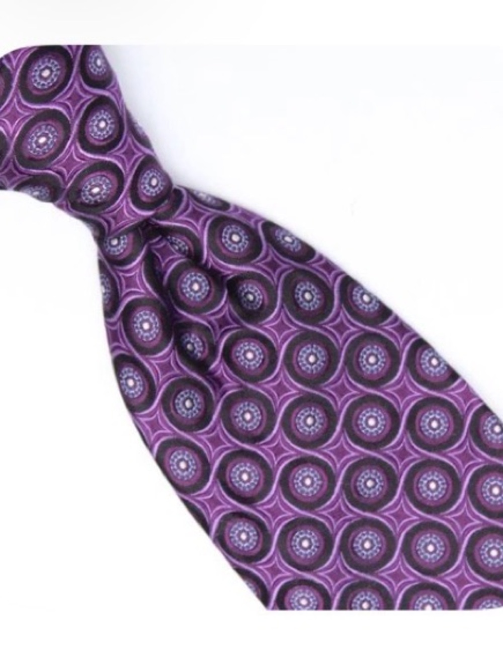 Robert Talbott Purple Medallion Silk Tie
